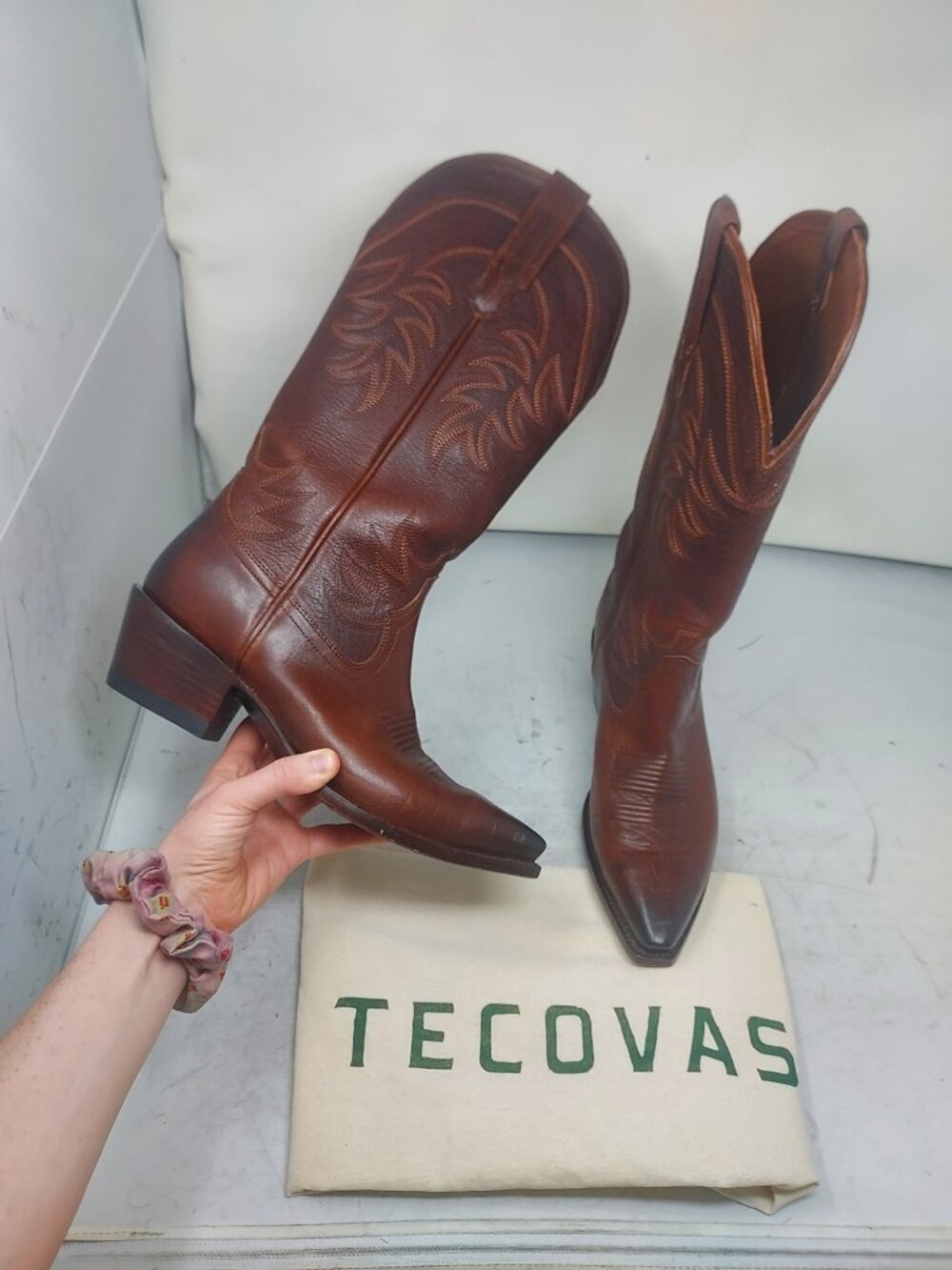 Tecovas Annie WOMENS Tall Cowboy Brown Sequoia Boot